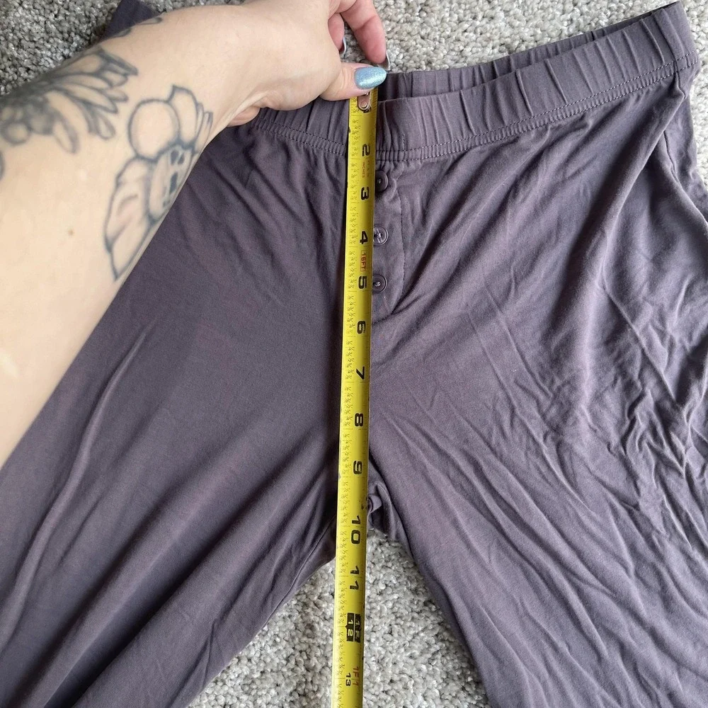 Edikted Sweatpants Womens S Purple Jersey Wide Leg Pull On Stretch Casual